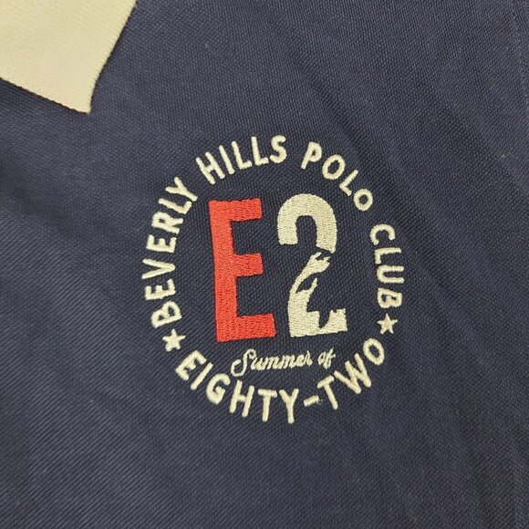 Beverly Hills Polo Club Navy Regular Fit Cotton Polo T-Shirt Size 2XL - Picture 2 of 10